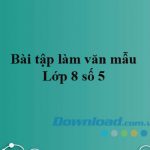 Bài văn mẫu Lớp 8: Bài viết số 5 (Dàn ý + 105 mẫu)