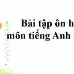 Bài tập ôn hè môn tiếng Anh lớp 8