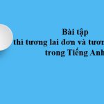 Bài tập thì tương lai đơn và tương lai gần Tiếng Anh