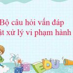 Bộ câu hỏi vấn đáp Luật xử lý vi phạm hành chính