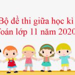 Bộ đề thi giữa học kì I môn Toán lớp 11 năm 2020 – 2021