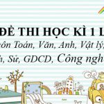 Bộ đề thi học kì 1 lớp 12 năm 2019 – 2020