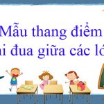 Mẫu thang điểm thi đua giữa các lớp