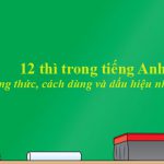 12 thì trong tiếng Anh: Công thức, cách dùng và dấu hiệu nhận biết