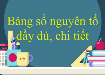 Bảng số nguyên tố