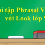 Bài tập Phrasal Verbs với Look lớp 9