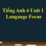 Tiếng Anh 6 Unit 1: Language Focus