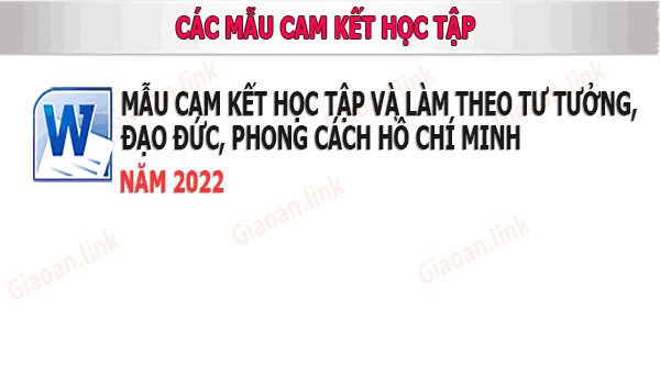 Mẫu kế hoạch học tập và làm theo tư tưởng, đạo đức, phong cách Hồ Chí Minh 2022