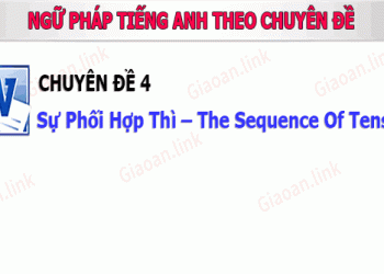Ngữ pháp tiếng anh Chuyên đề 4 – Sự Phối Hợp Thì – The Sequence Of Tenses