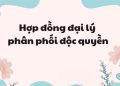 Hợp đồng đại lý phân phối độc quyền