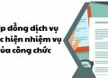 Hợp đồng dịch vụ thực hiện nhiệm vụ của công chức