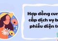 Mẫu hợp đồng cung cấp dịch vụ bỏ phiếu điện tử