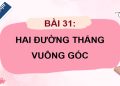 Giáo án PowerPoint Toán 4 Bài 31: Hai đường thẳng vuông góc