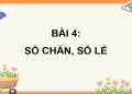 Giáo án PowerPoint Toán 4 Bài 4: Số chẵn, số lẻ